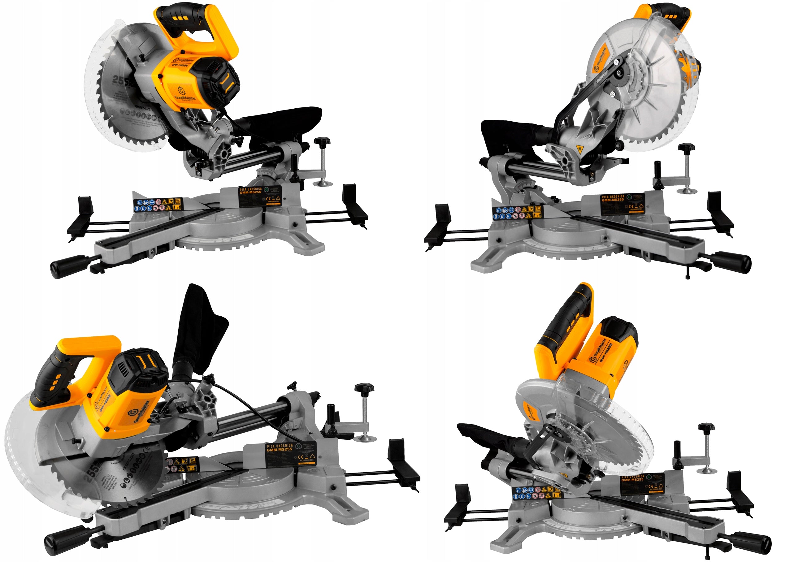 MITER SAW WITH FEED Laser BEVEL SAW Cap 2000W 255mm GMM-MS255 Disc diameter 255 mm