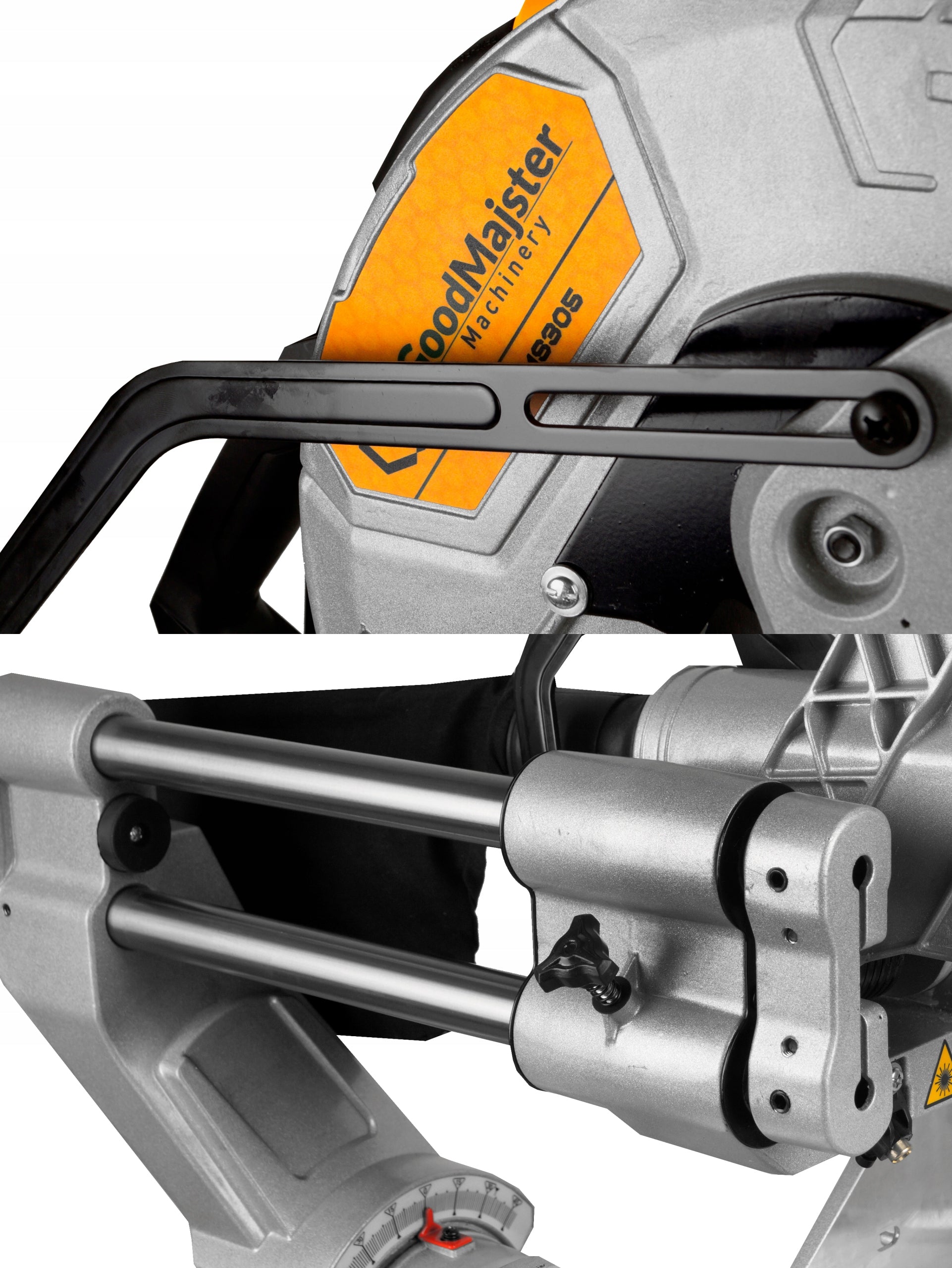 MITER SAW WITH FEED Laser BEVEL SAW Cap 2000W 305mm GMM-MS305 Power supply mains