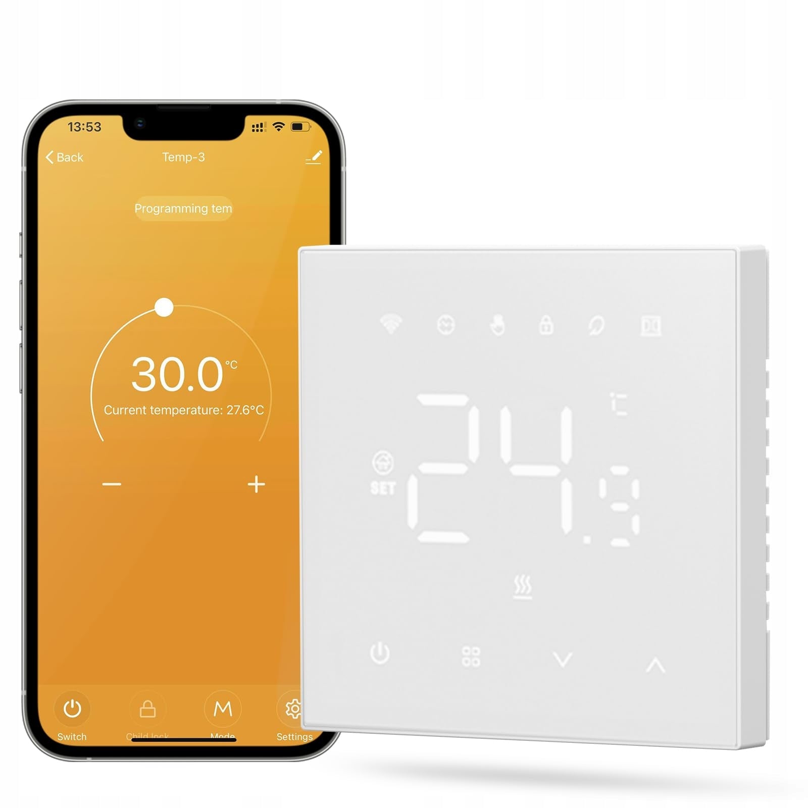 MIUCDA Tuya Underfloor Heating Thermostat WiFi Heating Thermostat
