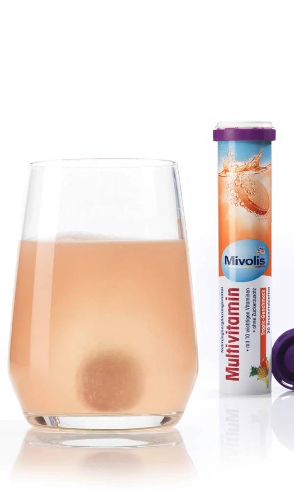 MIVOLIS effervescent tablets MULTIVITAMIN 10 vitamin 20pcs from GERMANY Packaging status original