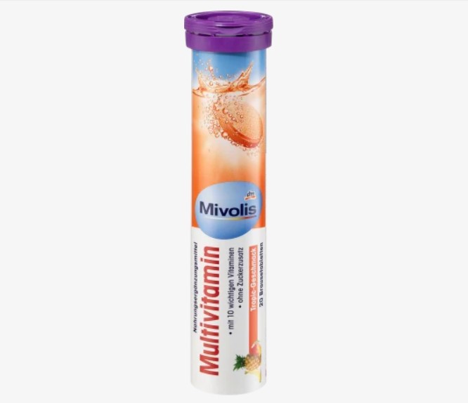 MIVOLIS effervescent tablets MULTIVITAMIN 10 vitamin 20pcs from GERMANY