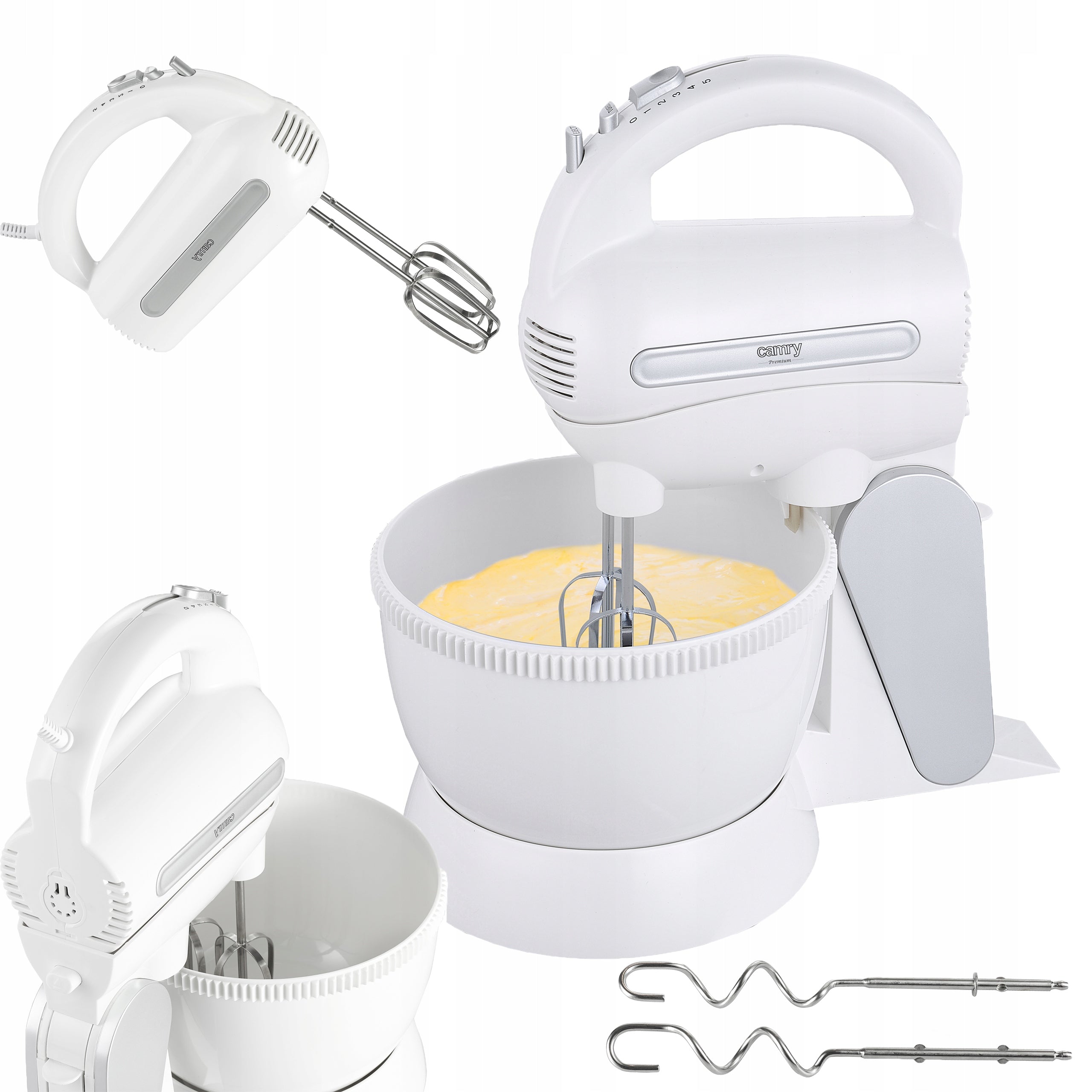 MIXER WITH ROTATING BOWL FOOD PROCESSOR 600W TURBO