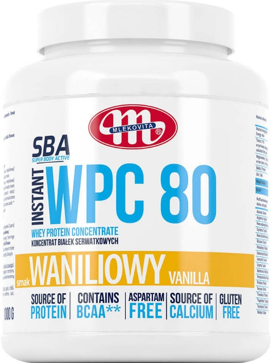 MLEKOVITA SBA INSTANT WPC80 PURE 100% WHEY PROTEIN CONCENTRATE 2270 g