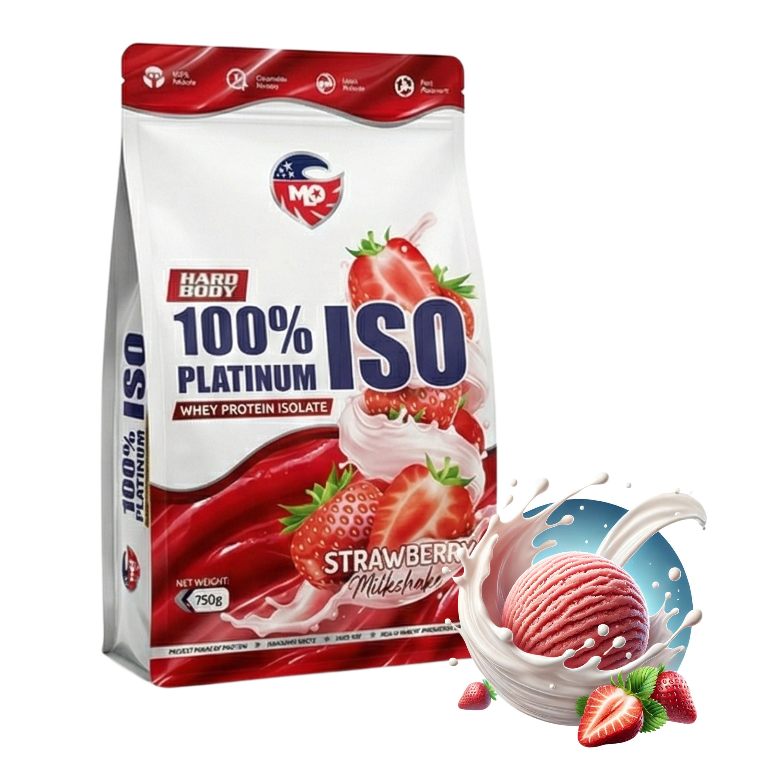 MLO 100% PLATINUM ISOLATE 750 g Strawberry
