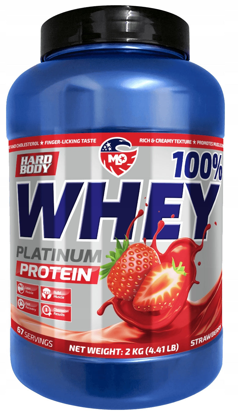 MLO Whey Platinum Protein 2kg | Strawberry | Muscle Support & Form