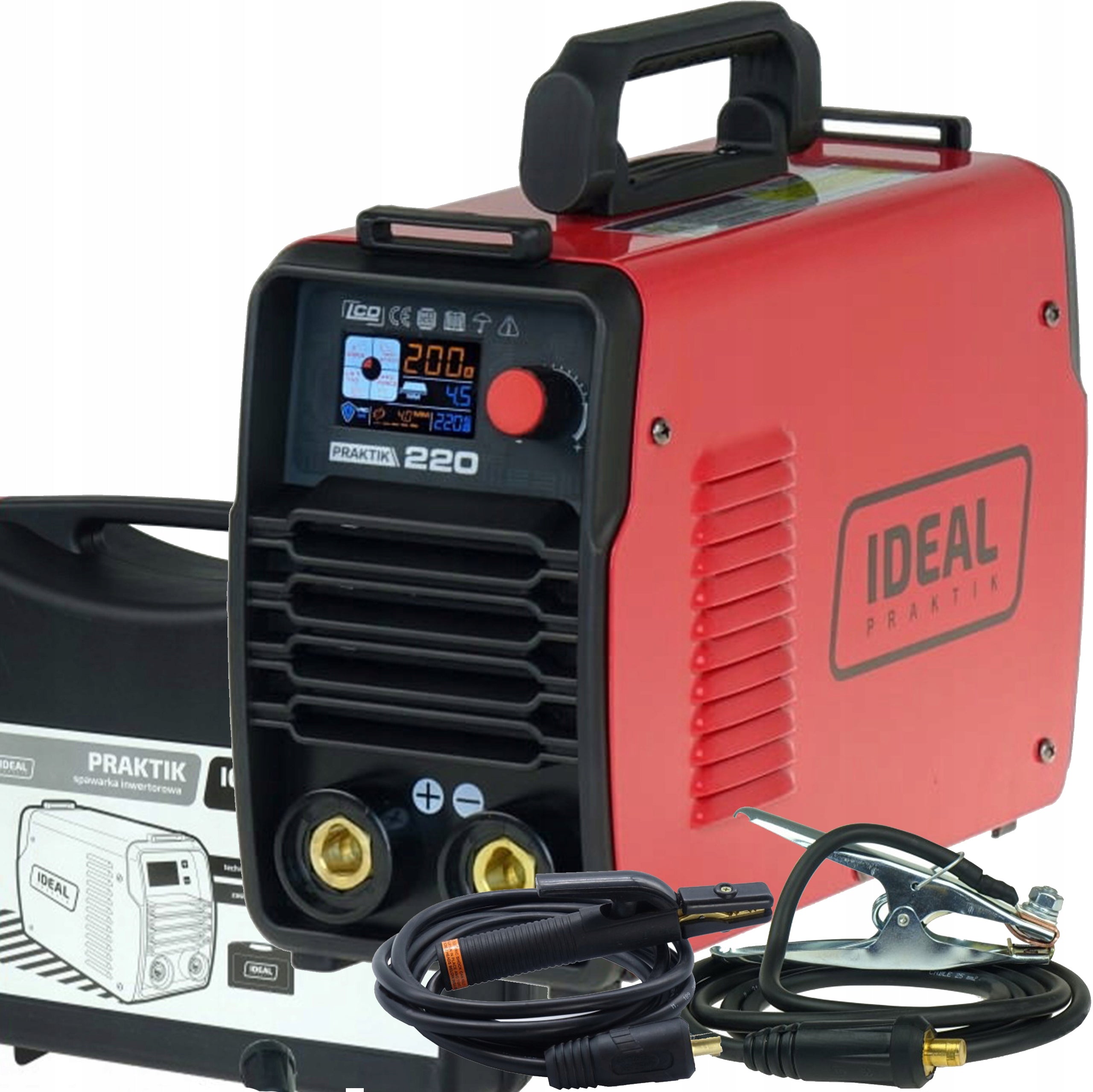 MMA/TIG PRAKTIK 220 LCD SYNERGY 220A VRD inverter welder