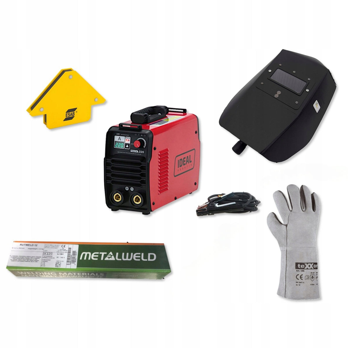 MMA inverter welder Praktik 220 Ideal set
