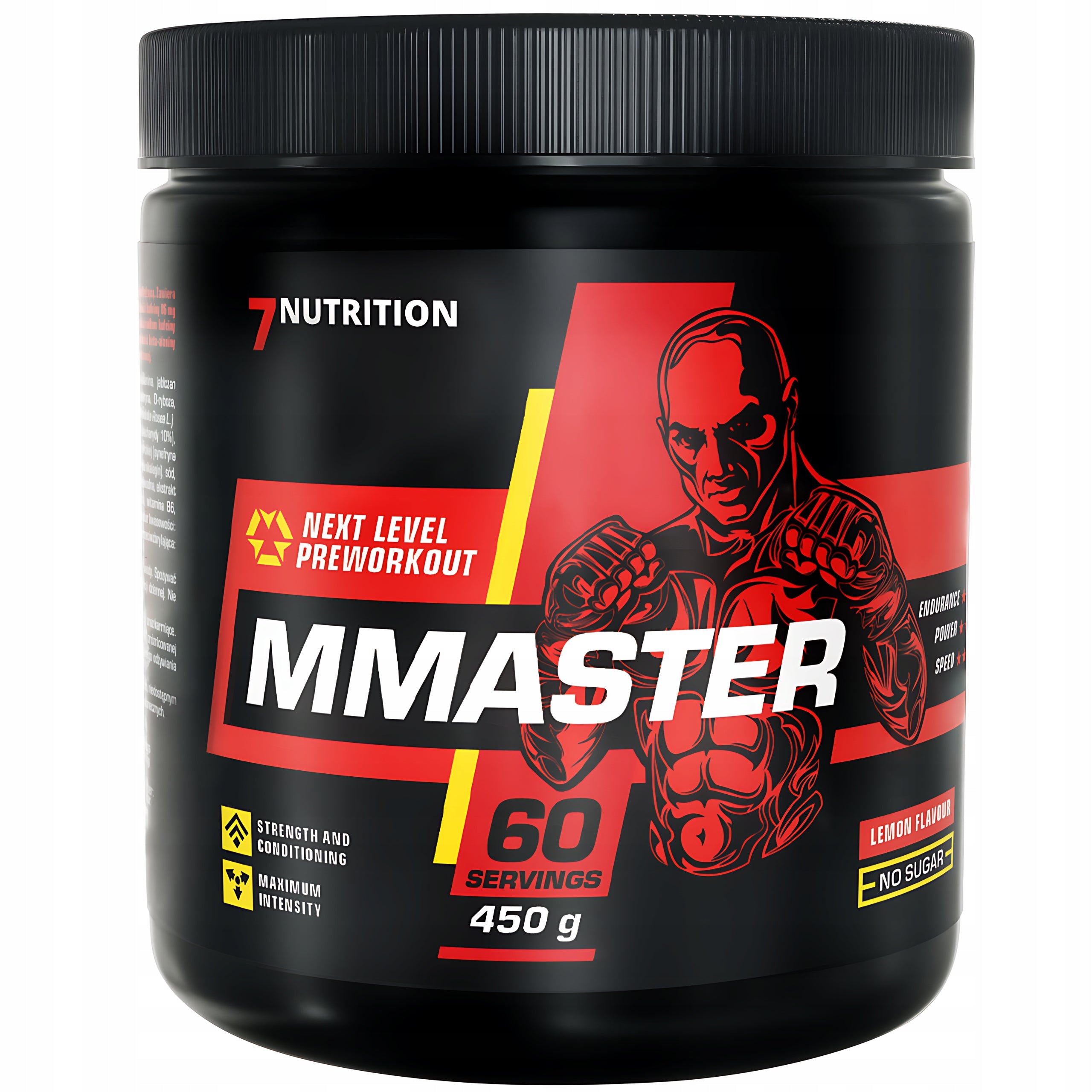 MMASTER 7NUTRITION PRE-WORKOUT COMBAT SPORTS STRENGTH POWER STRENGTH 450g Expiration date up to 2 weeks after the purchase date