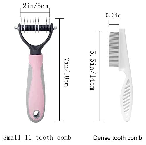 MMSGA DOUBLE-SIDED UNDERCOAT SCRATCHING COMB FOR DOGS AND CATS SET Brand Astro
