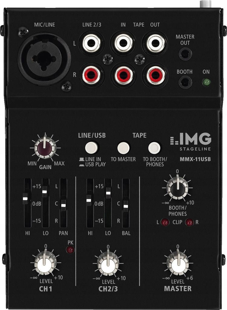 Garso pultas IMG Stageline MMX-11USB