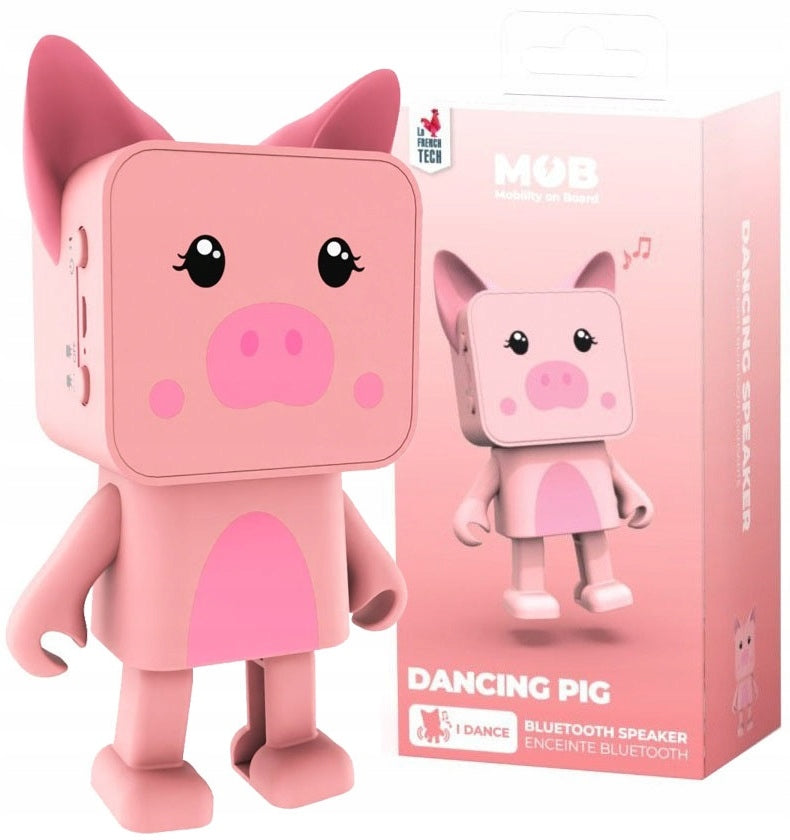 MOB DANCING SPEAKER DANCING ANIMALS BLUETOOTH PIG PINK
