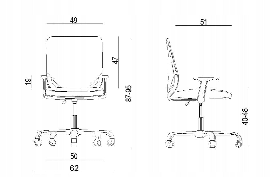 MOBI Swivel Chair White Office Mesh Chair Brand Unique