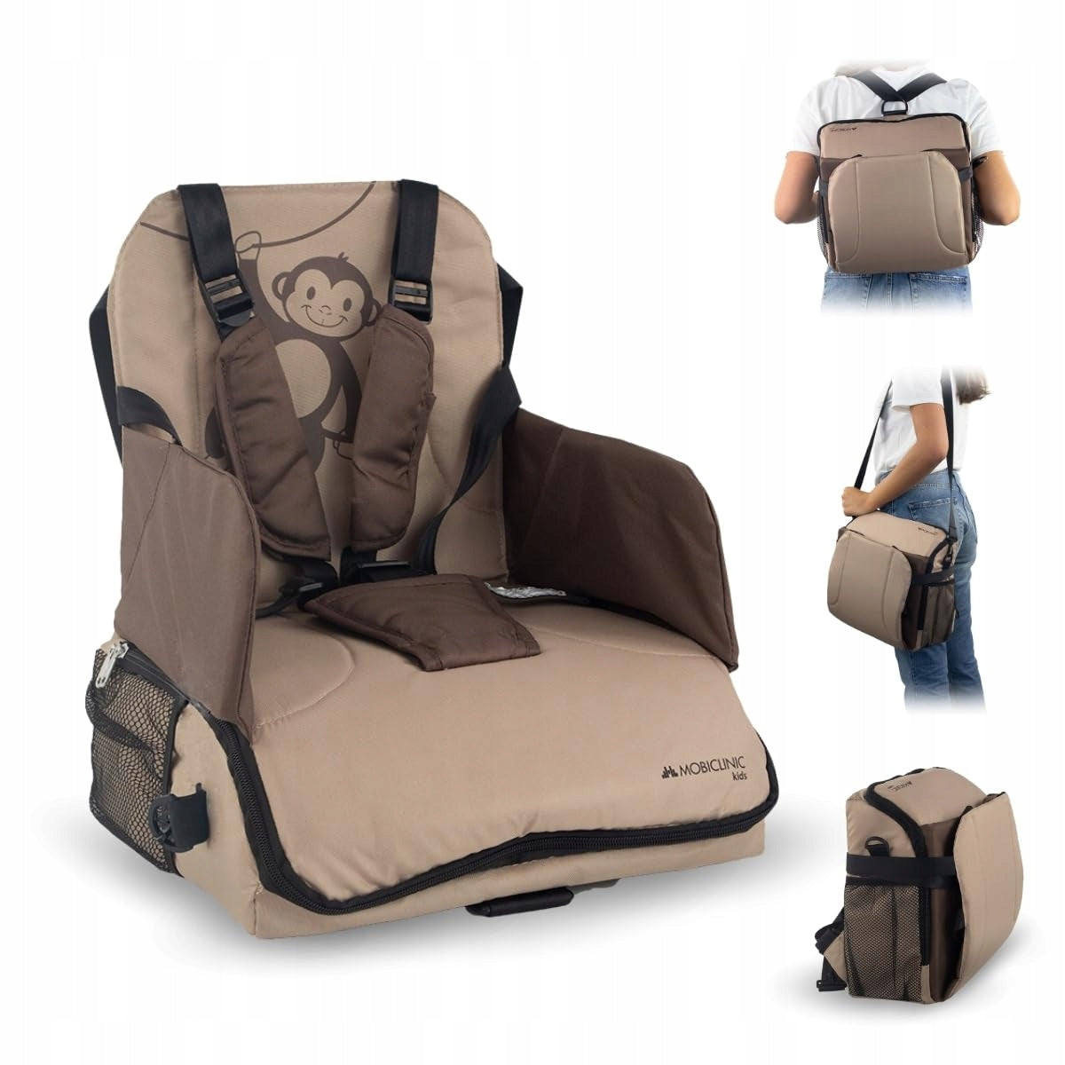MOBICLINIC KIDS Children's Folding Chair Beige 6-36 Months