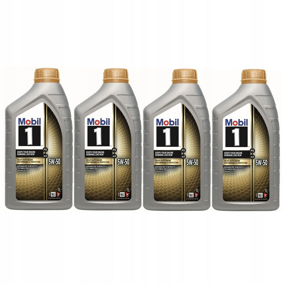 MOBIL 1 FS X2 5W50 engine oil 4 x 157766 4L