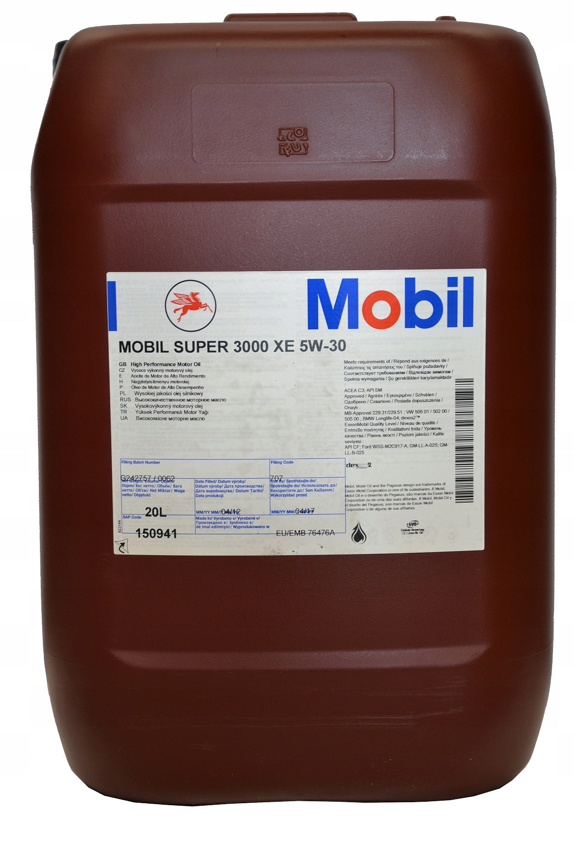 MOBIL SUPER 3000 XE 5W30 20L BOAT