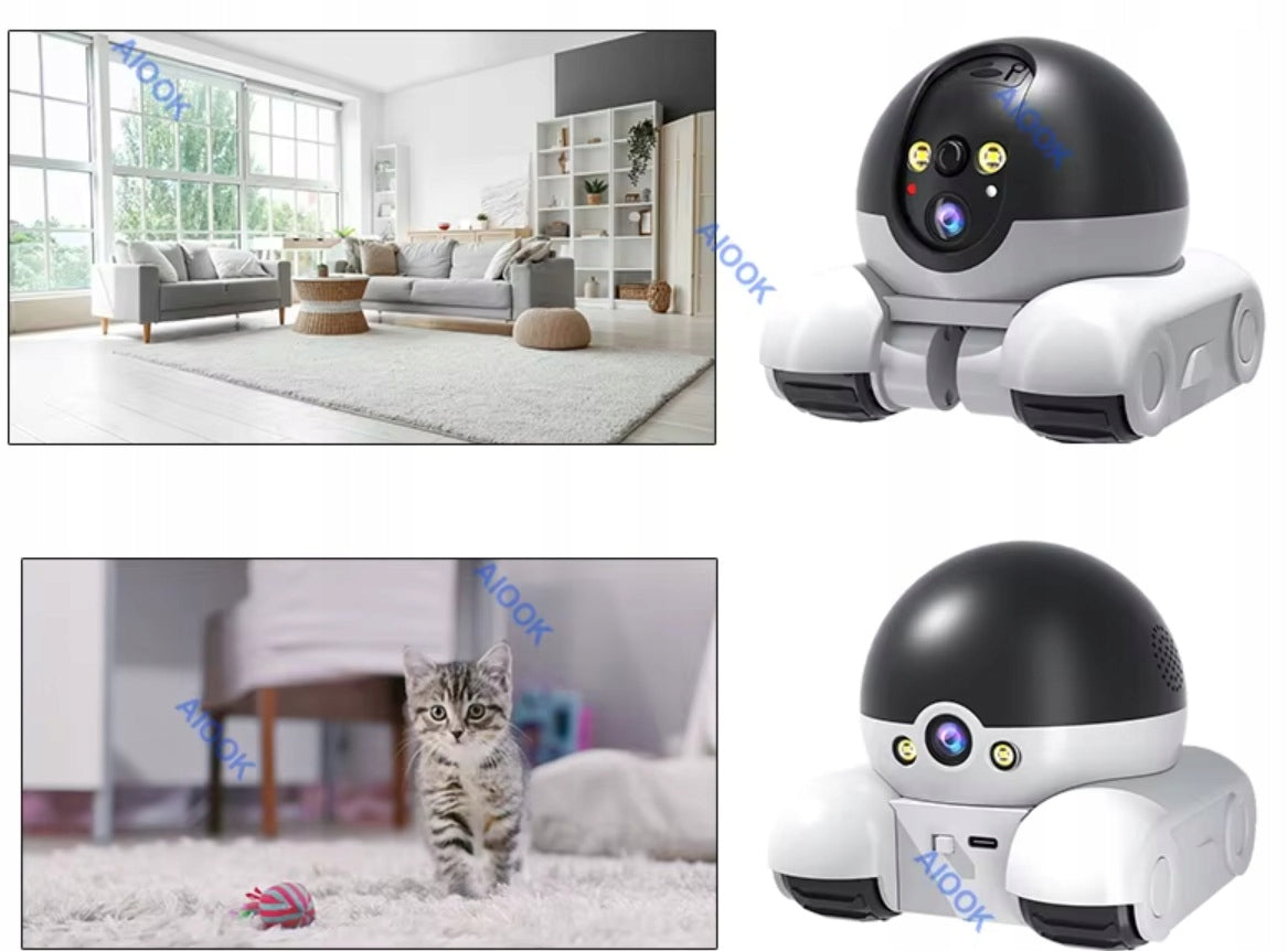 MOBILE DRIVING CAMERA FOR MONITORING CHILDREN HD 8MP 4K WIFI AI Batteries included no