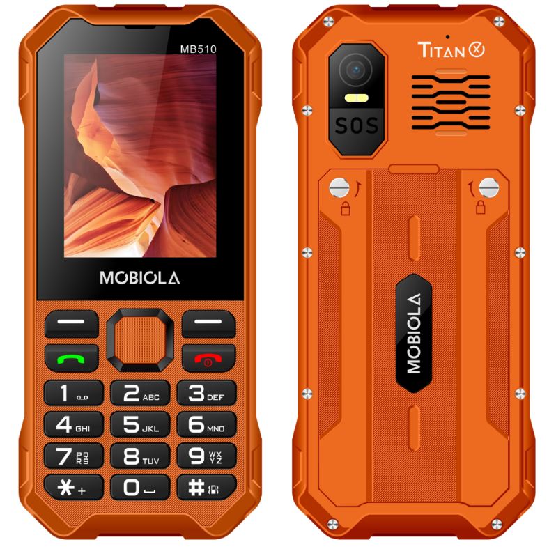 MOBILE PHONE FOR CONSTRUCTION TELRFON FOR SENIORS REINFORCED MOBIOLA MB510 4G Brand Mobiola
