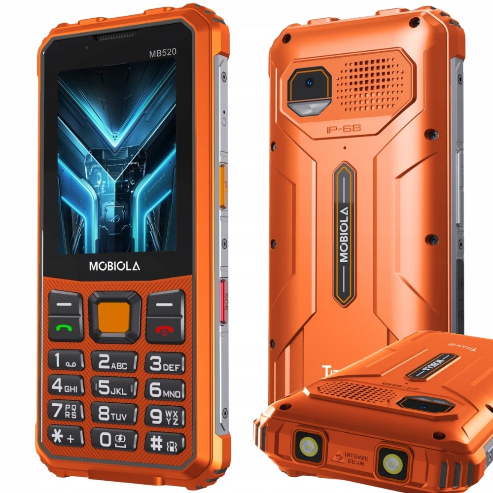 MOBILE PHONE FOR CONSTRUCTION WATERPROOF DUST AND DUST RESISTANT + POWERBANK