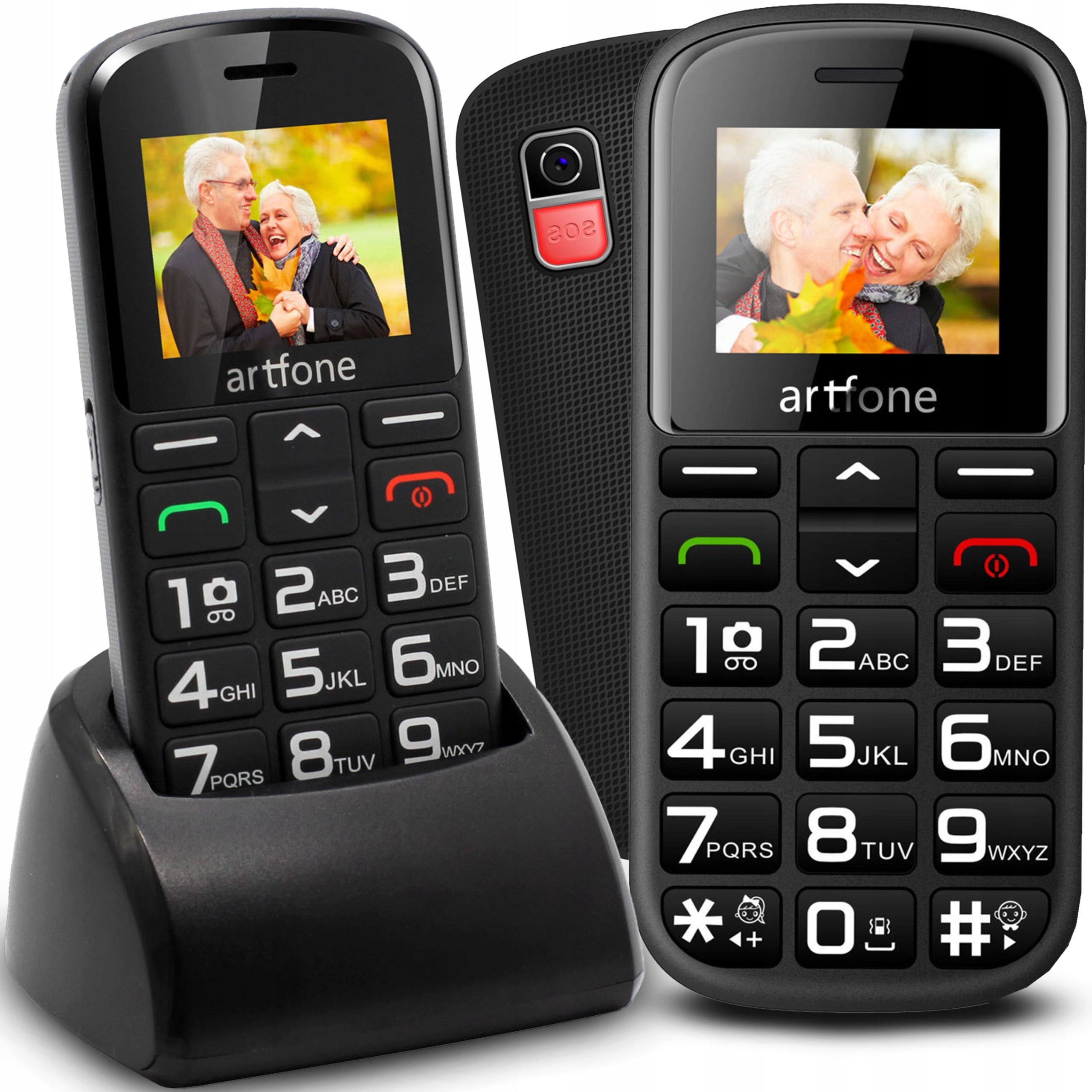 MOBILE PHONE FOR SENIOR SOS LARGE KEYS LOUD SIM GSM ALARM CAMERA