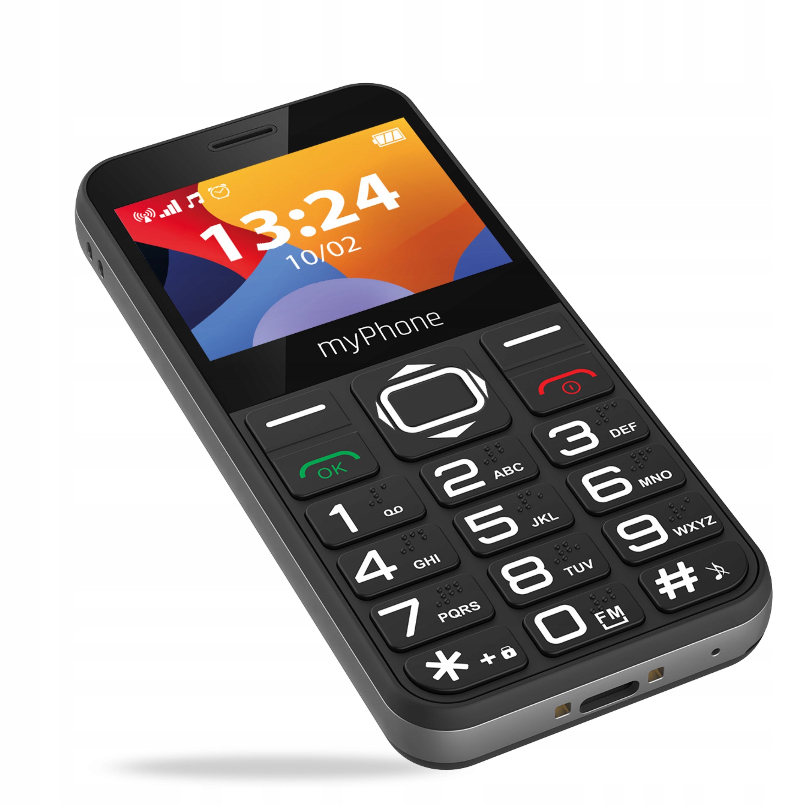 MOBILE PHONE MYPHONE HALO 3 2G WITH KEYBOARD FOR SENIOR SAUCE WITH STATION Headphones included no