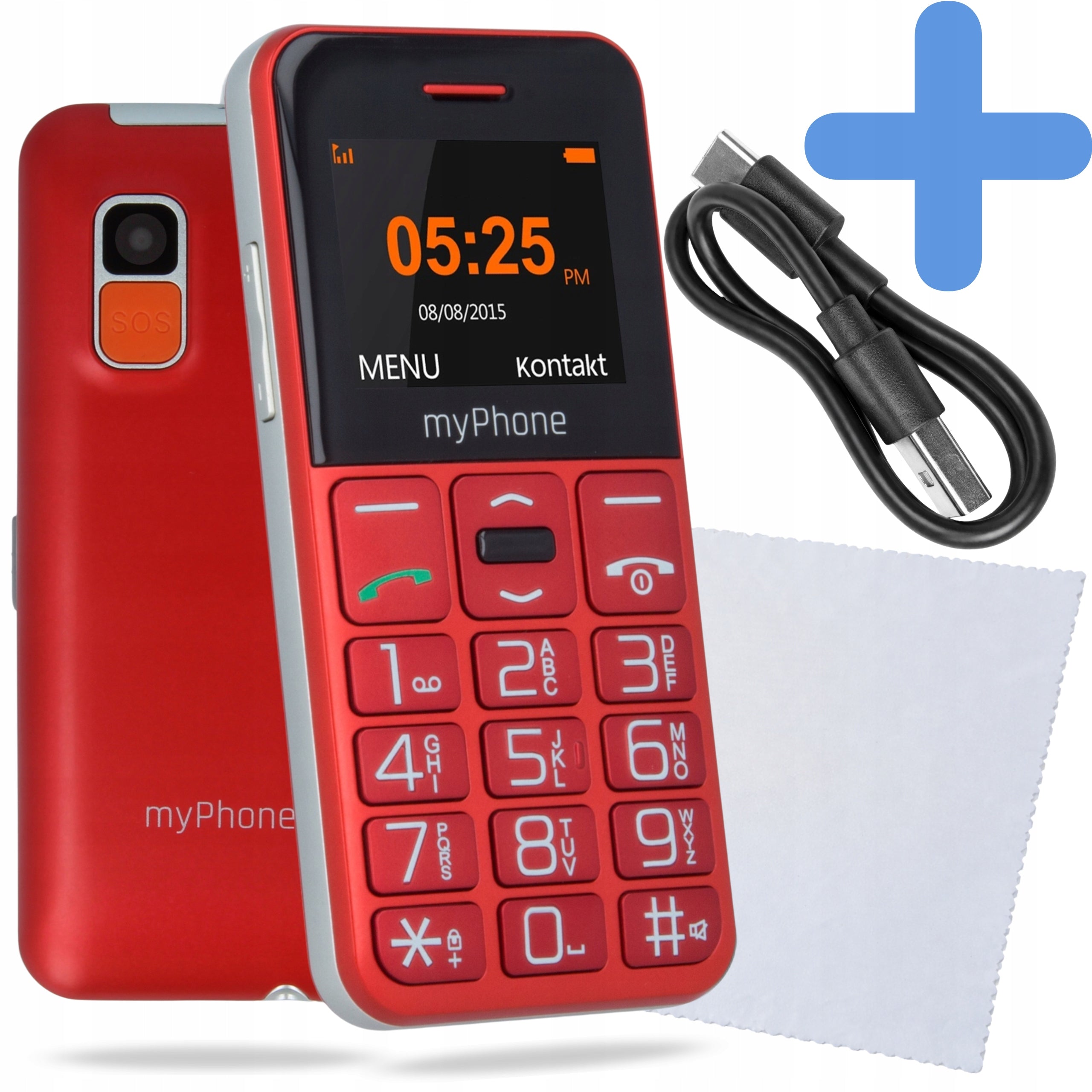 MOBILE PHONE MYPHONE HALO EASY FOR SENIORS WITH KEYBOARD SAUCE LOUD Charger included no