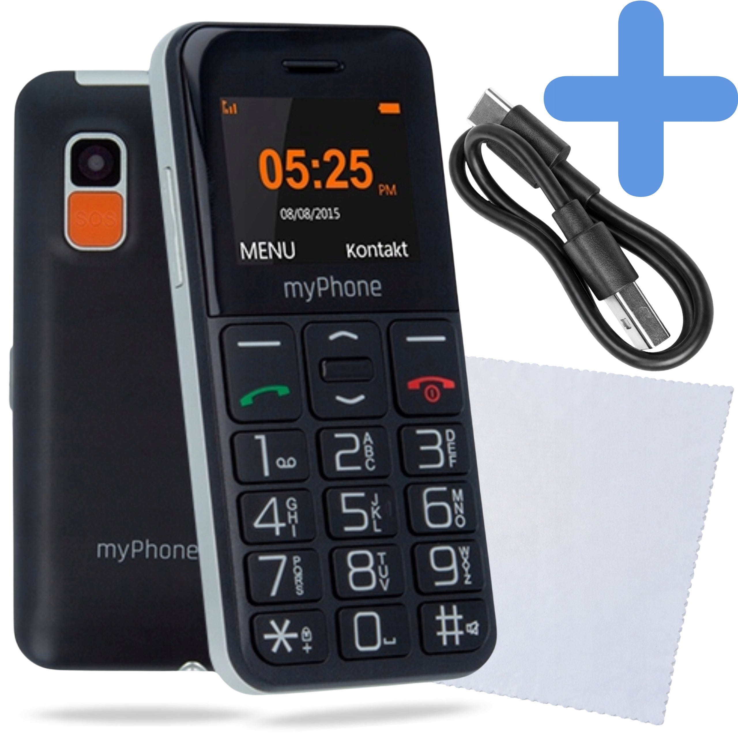 MOBILE PHONE MYPHONE HALO EASY FOR SENIORS WITH KEYBOARD SAUCE LOUD Headphones included no