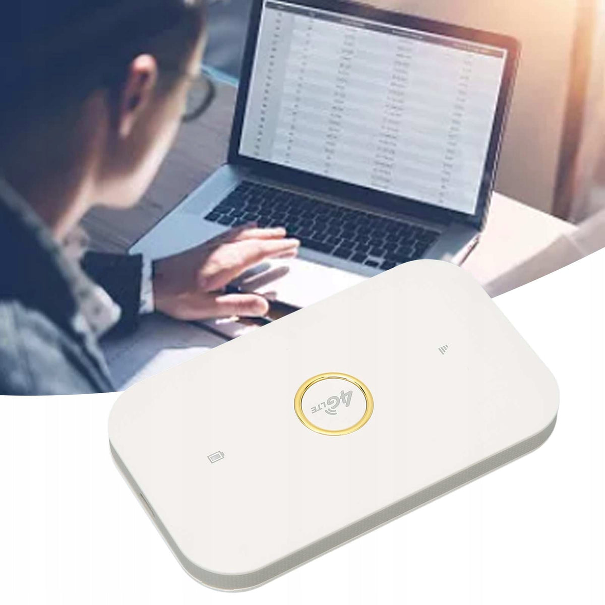 MOBILE PORTABLE ROUTER MODEM LTE 4G SIM WIFI 150MBPS UP TO 12 USERS Packaging status original