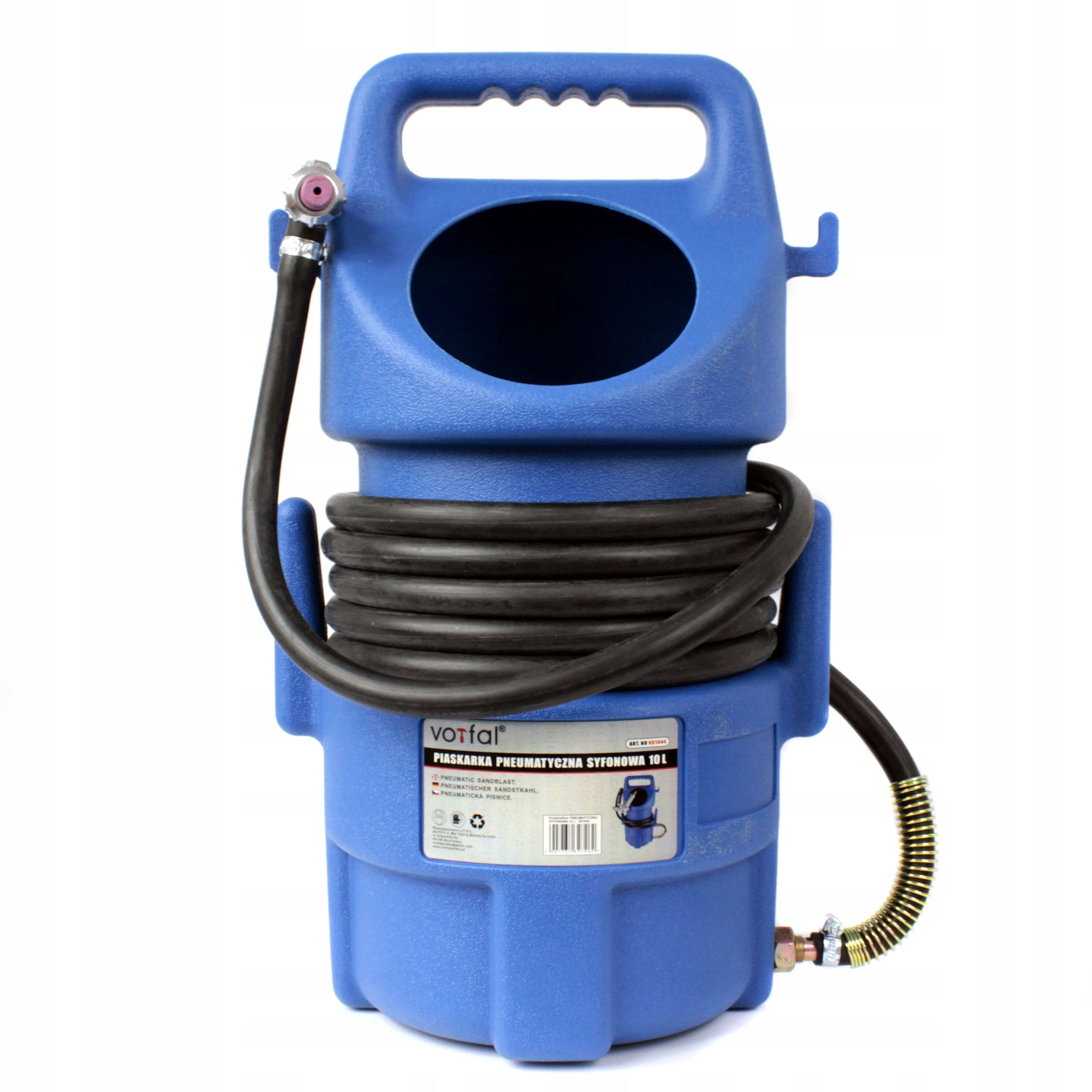 MOBILE SIPHON SANDBLASTER 10L GUN + 4 NOZZLES Brand Vorfal