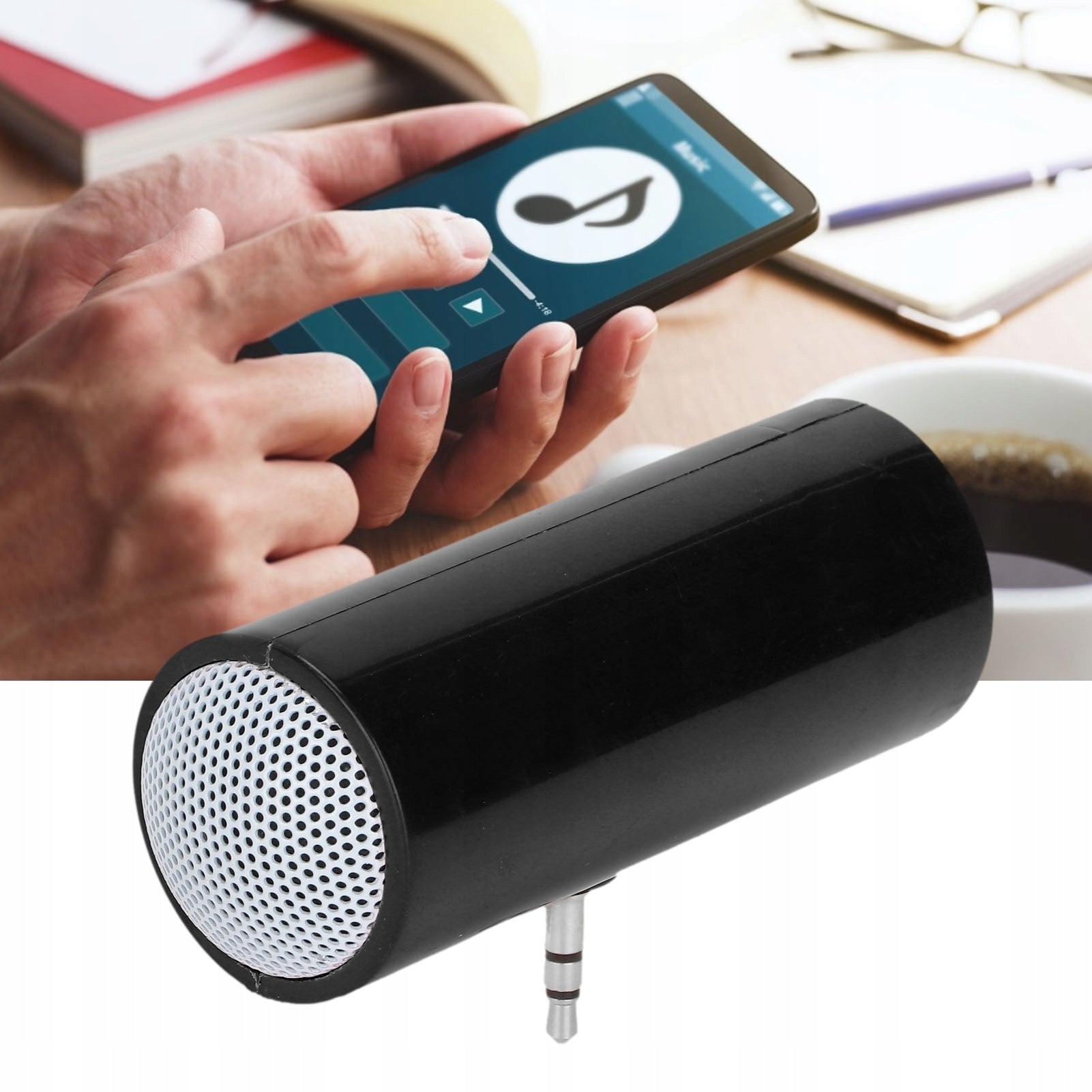 MOBILE STEREO SPEAKER PORTABLE MINI JACK 3.5 MM BLACK Model other