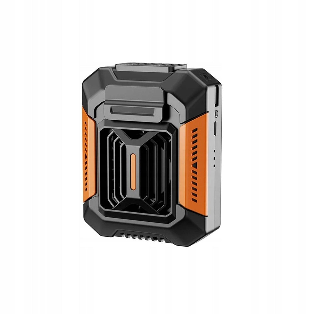 MOBILE Windmill Tourist USB Sports CAMPING Fan for HEAT STRAP Model JQ115_Orange