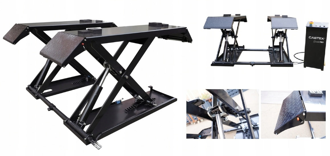 MOBILE scissor lift CASTEX QJY-S2E-DG 3,5T HIGH 1200mm + rubber 230V Manufacturer code QJY-S2E
