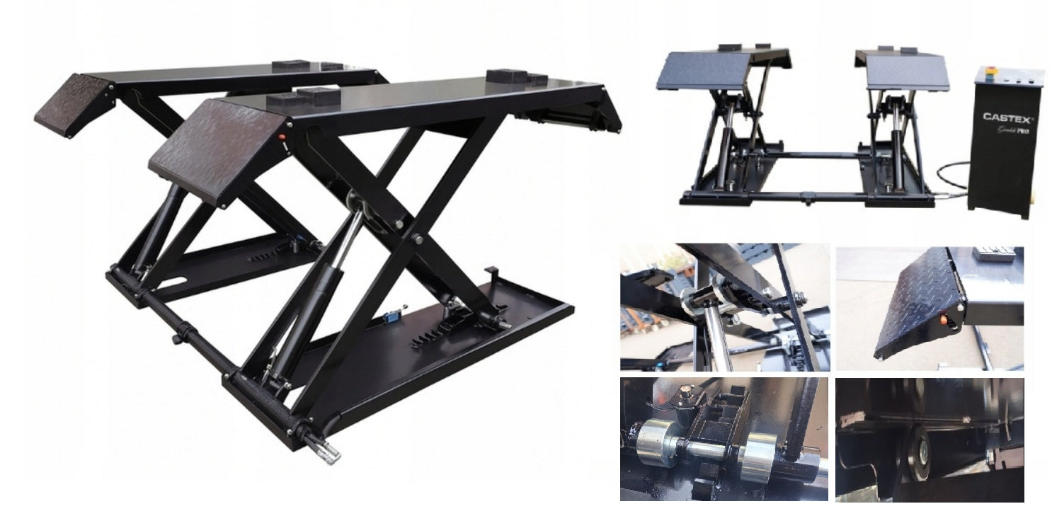 MOBILE scissor lift CASTEX QJY-S2E-DG 3,5T HIGH 1200mm + rubber 230V