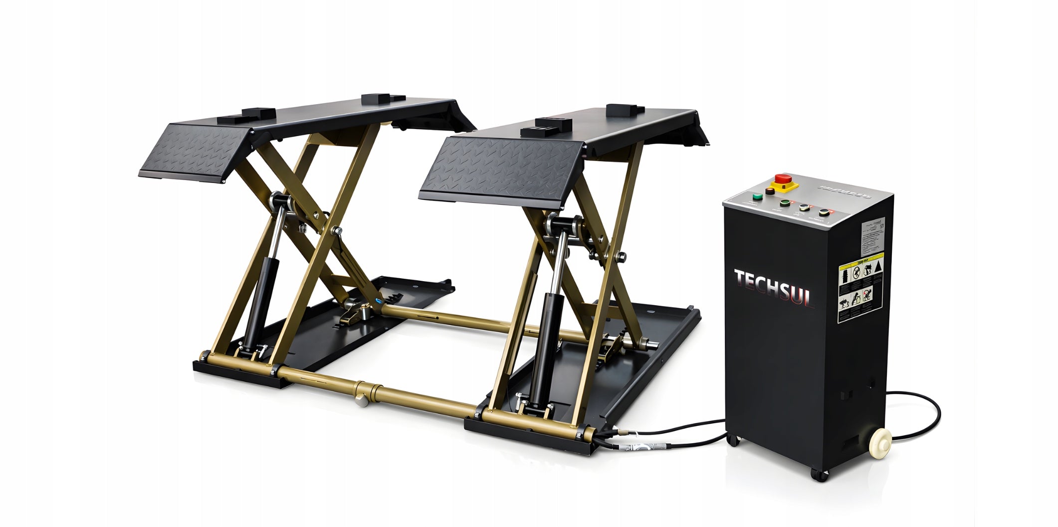 MOBILE scissor lift TECH1200N 3,5T HIGH 1200mm + rubber 230V Manufacturer code TECH1200N