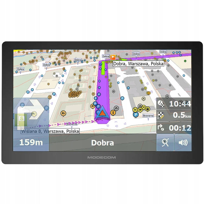 MODECOM Car navigation + MapFactor map of Europe FreeWAY CX 9.4