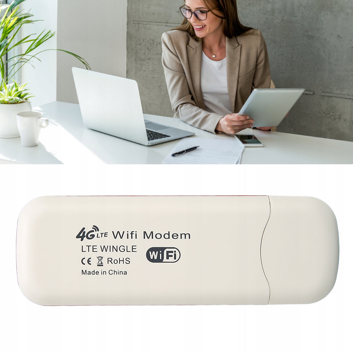 MODEM 4G USB DONGLE WI-FI WIRELESS Batteries included yes