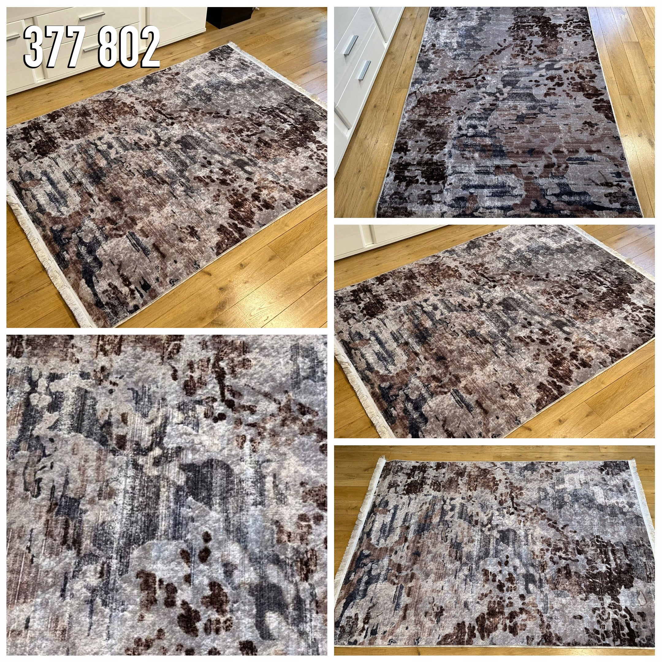 MODERN ANTI-SLIP CARPET 200x300 LOFT FASHIONABLE PATTERNS AND COLORS Color multicolor