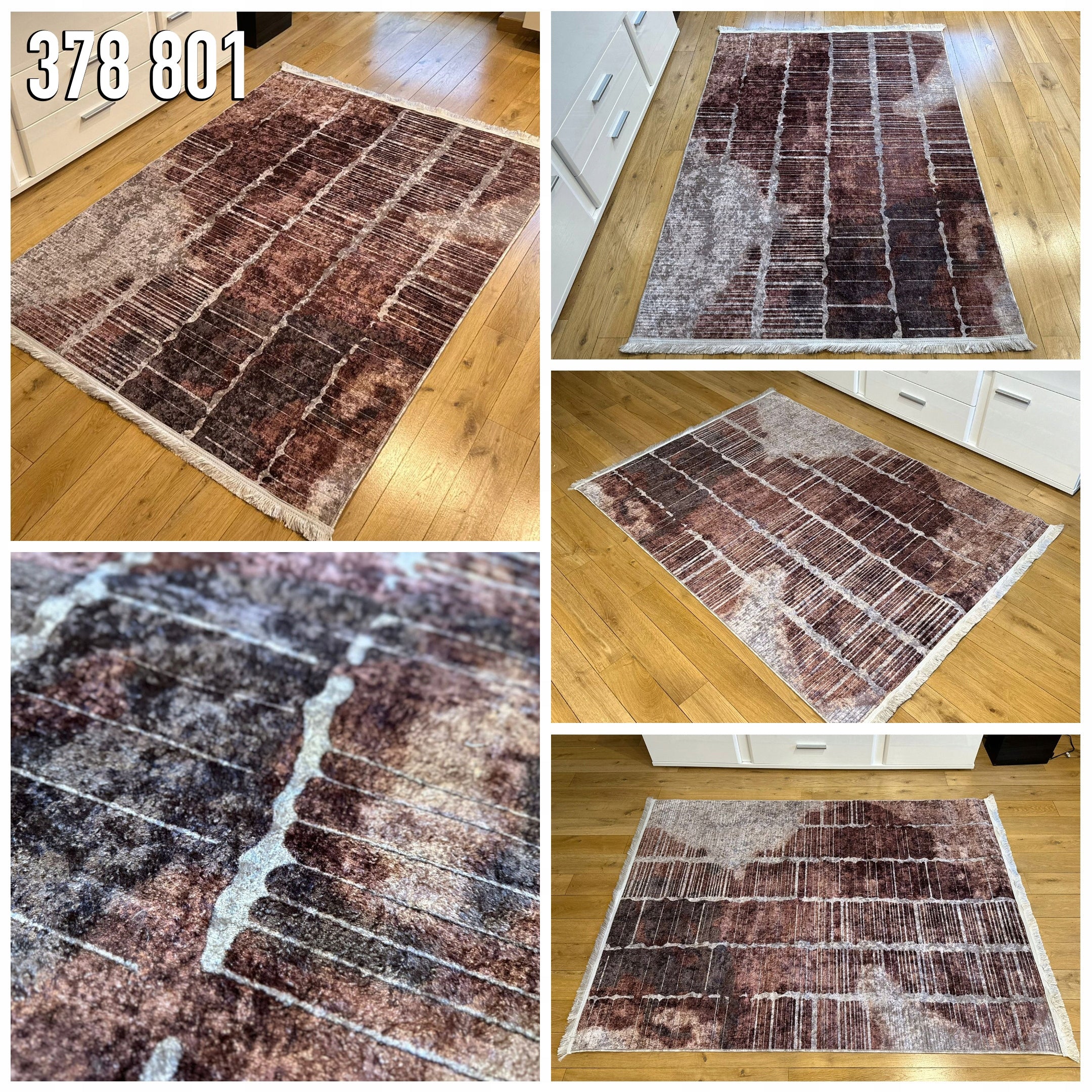 MODERN ANTI-SLIP CARPET 200x300 LOFT FASHIONABLE PATTERNS AND COLORS Kind with short hair