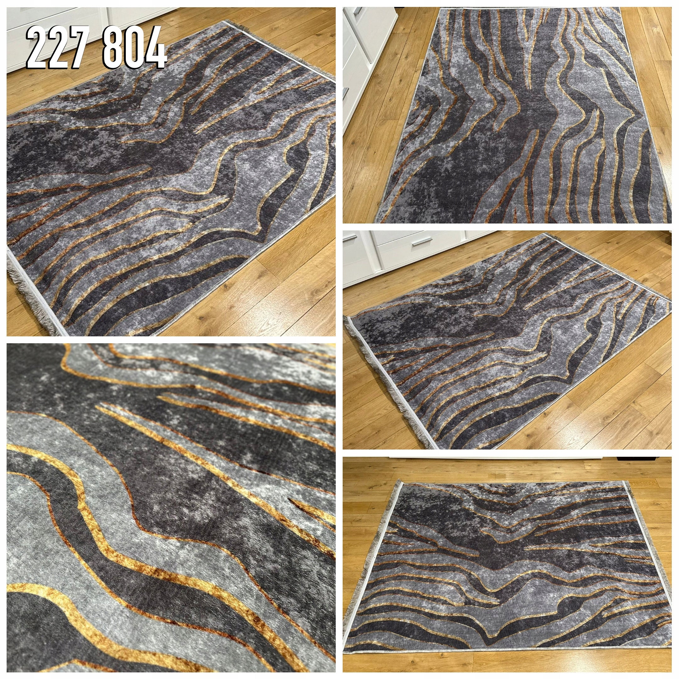MODERN ANTI-SLIP CARPET 200x300 LOFT FASHIONABLE PATTERNS AND COLORS Length 300 cm