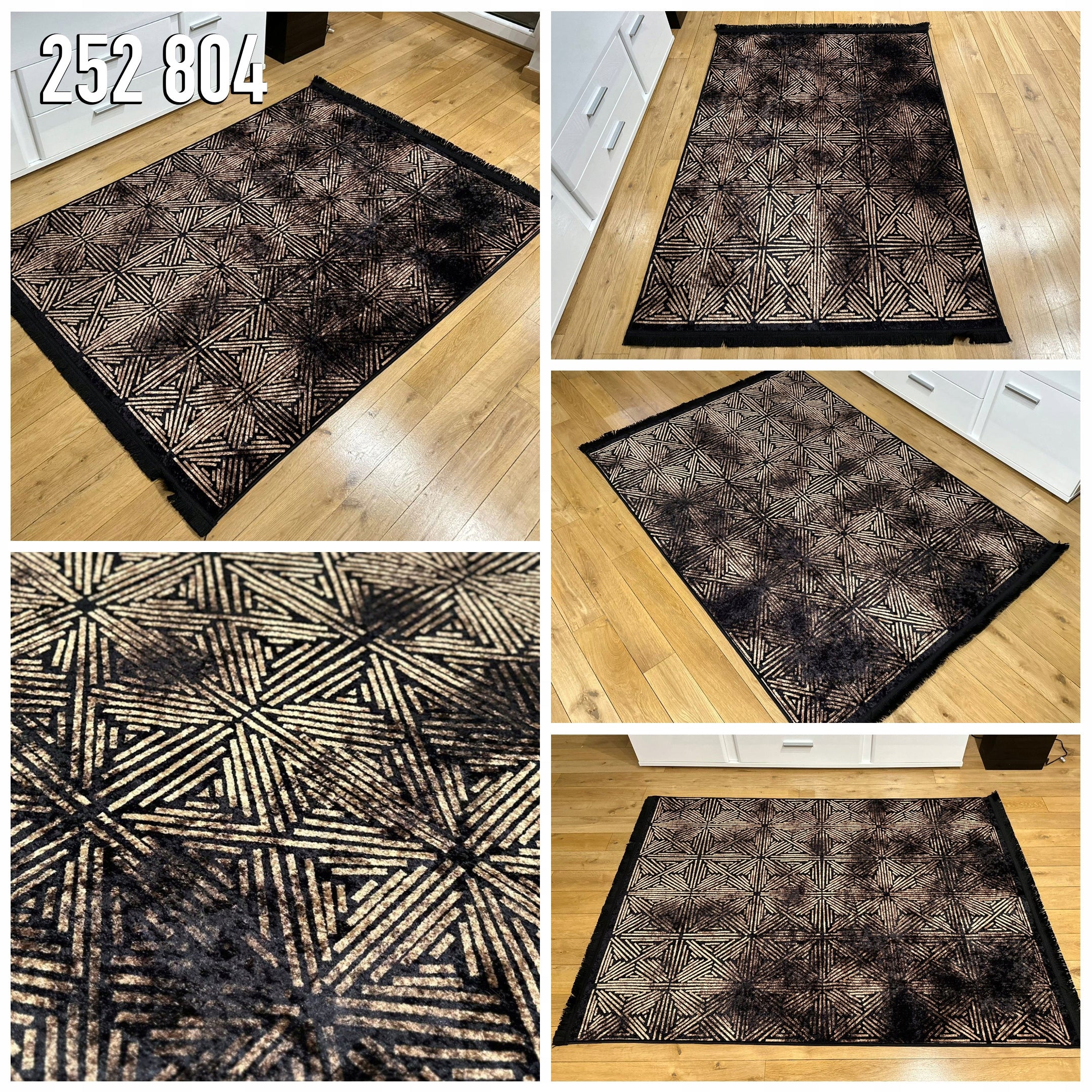 MODERN ANTI-SLIP CARPET 200x300 LOFT FASHIONABLE PATTERNS AND COLORS Product width 200 cm