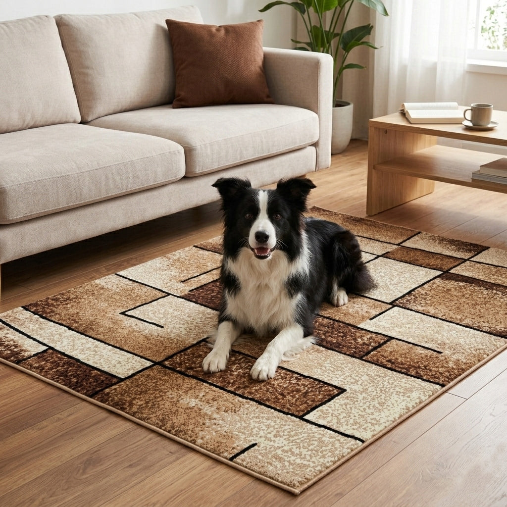 MODERN CARPETS 120X170 FOR LIVING ROOM FASHIONABLE KALT PATTERNS SOFT PLUSH HAIR Packaging status original