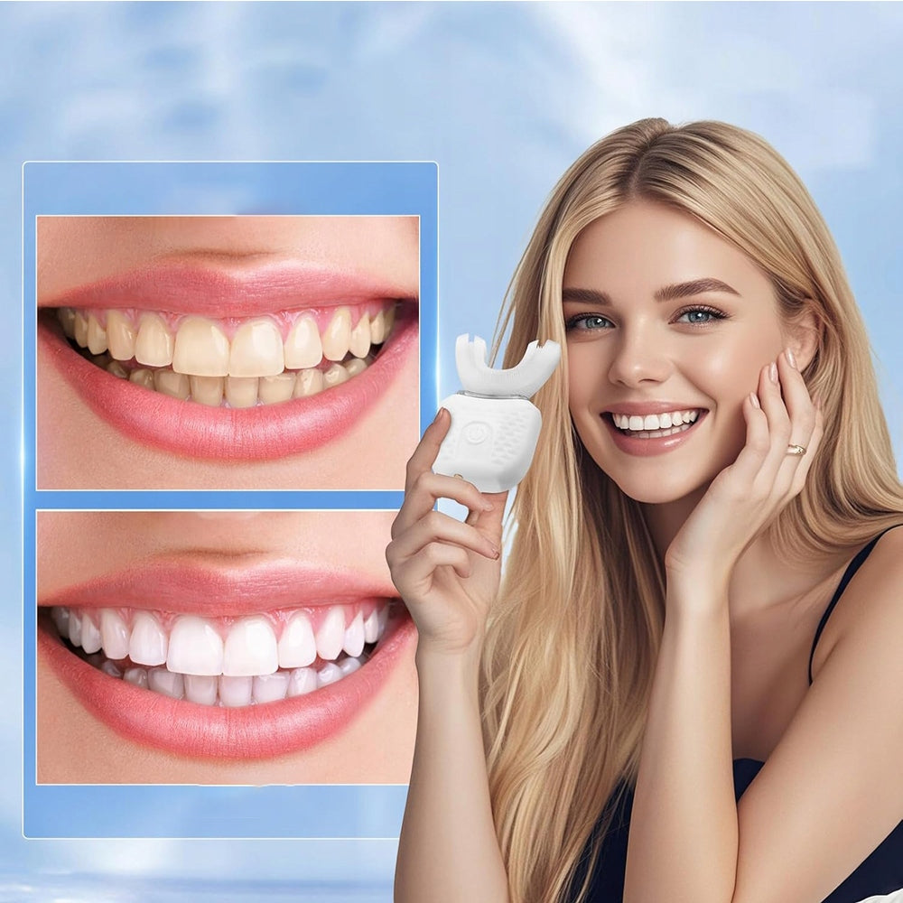 MODERN ELECTRIC TOOTHBRUSH WITH BLUE LIGHT THREE MODES IPX7 Medical device no