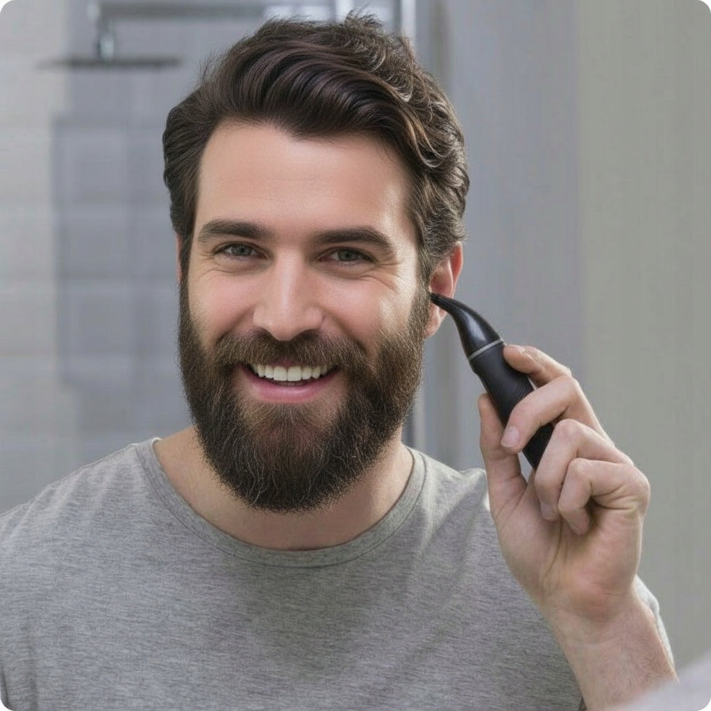 MODERN EYEBROW NOSE TRIMMER NOSE HAIR CLIPPER SET 4 IN 1 Manufacturer code wodoodporna strzyżarka do nosa uszu C1
