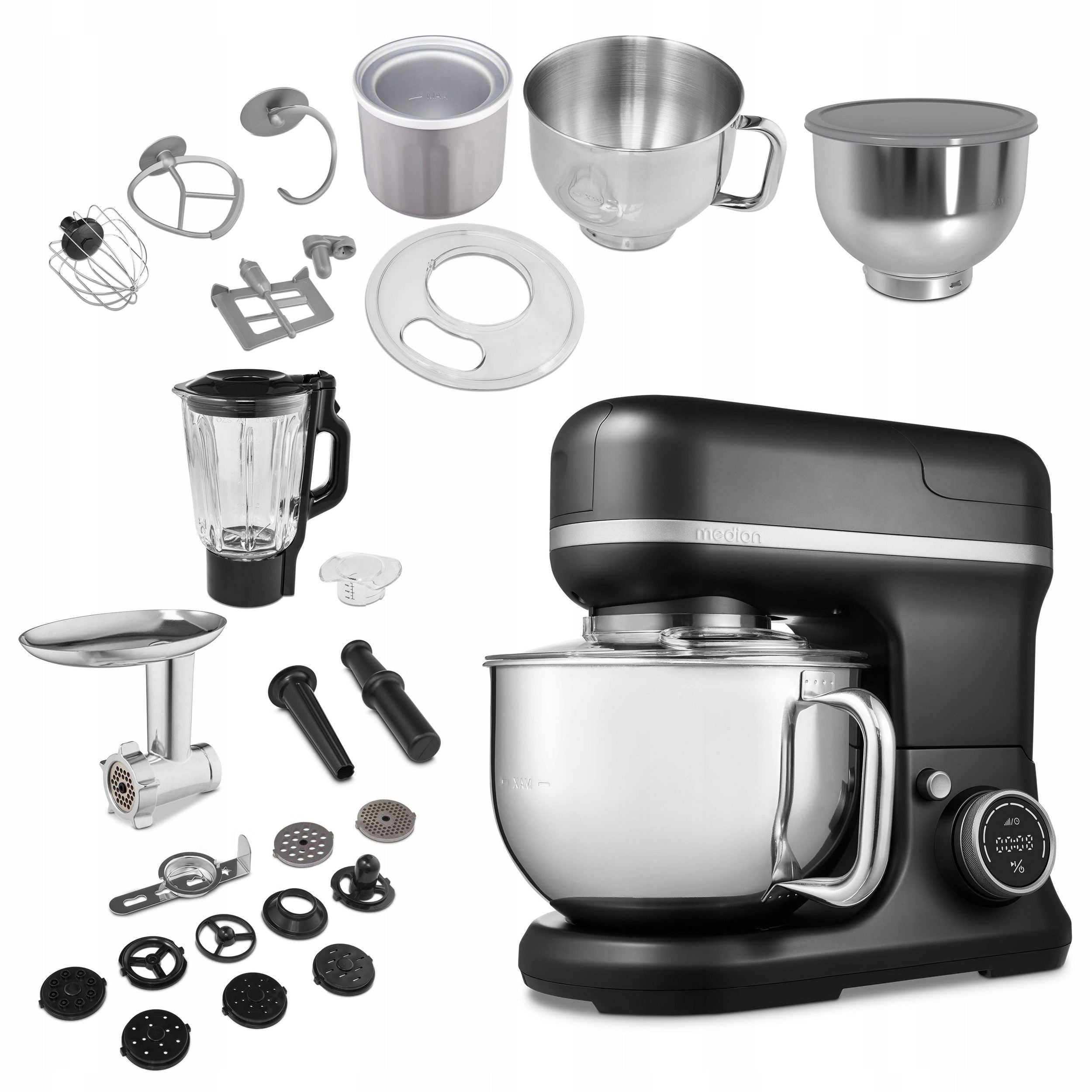MODERN FOOD PROCESSOR MD18442 1200W 5L 8 LEVELS ACCESSORIES