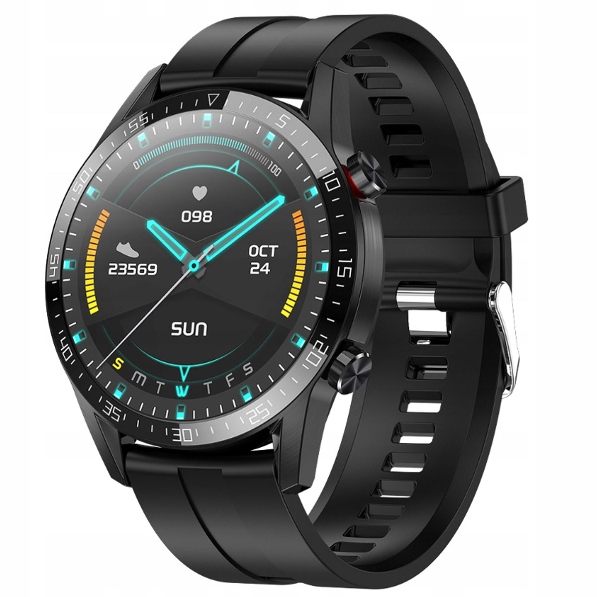 MODERN SMARTWATCH MEN'S IWATCH T SPORTS MODES APP PROFI Color black