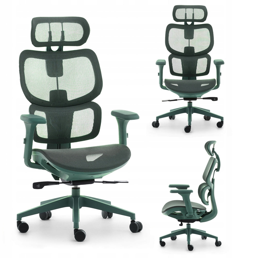 MODERN WORK CHAIR HANOI GREEN ERGOHUMAN ROCKING ARMRESTS 4D