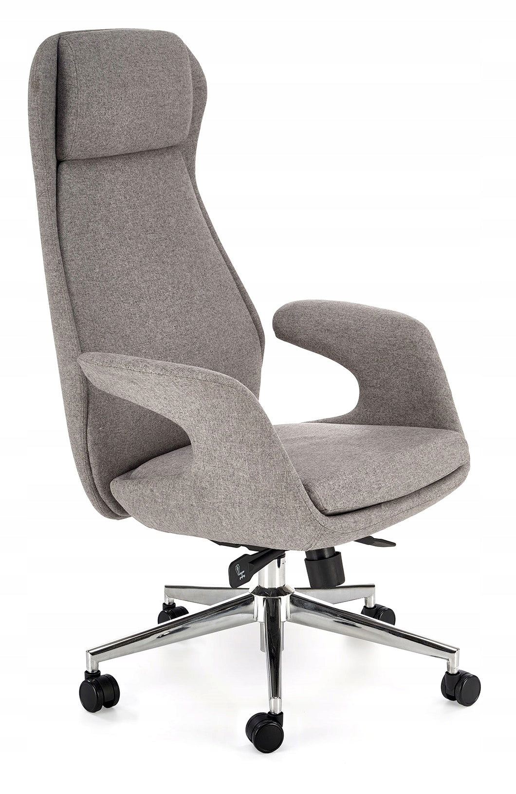 MODERN swivel chair KEVIN office fabric grey office MULTIBLOCK Brand Halmar
