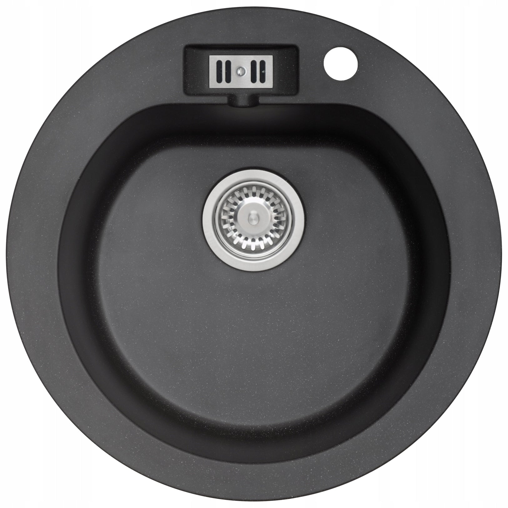 Waschbecken Malibu 10, 513 mm schwarz, Stein 