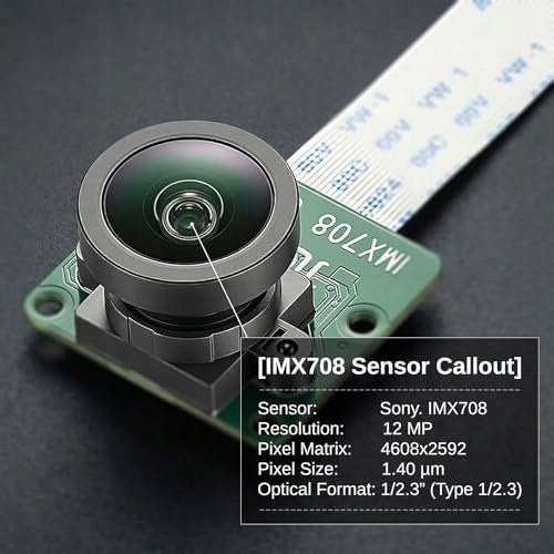 MODULAR CAMERA RASPBERRY PI 3 WIDE ANGLE 152 FOR ROBOTICS FOR HOME Manufacturer code SWC5908201345881