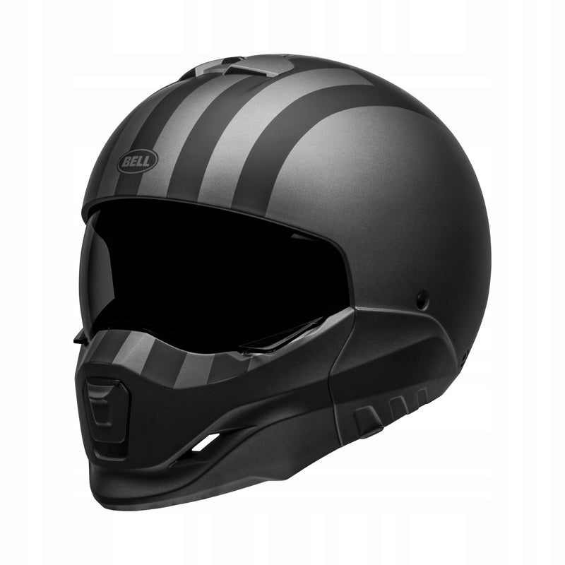 MODULAR HELMET BELL BROOZER FREE RIDE MATTE BLACK GREY MAT Size S