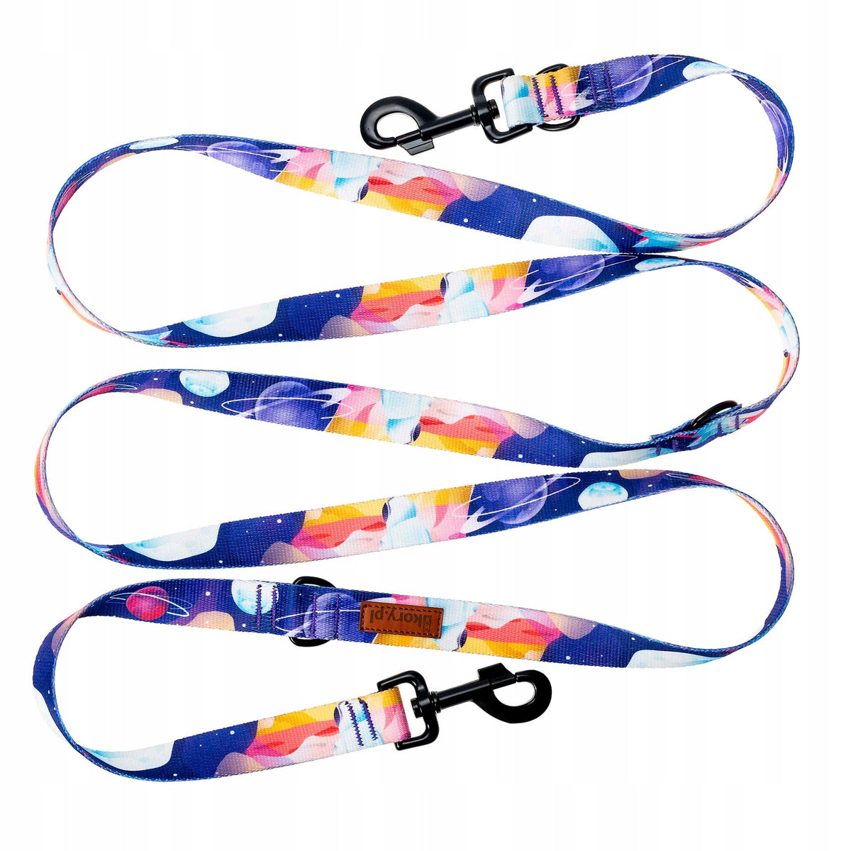 MODULAR LEASH with the option of changing up to 240 cm large cat Ukory KOSMONAUTA pattern Brand Ukory